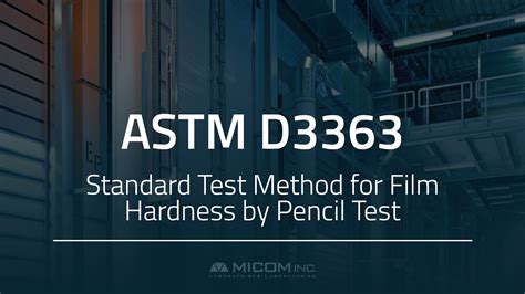 Standard Test Method for Film Hardness by Pencil Test 